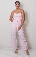 Blusa rosa strapless - BLUSAS REGULAR Boutiquemirel 