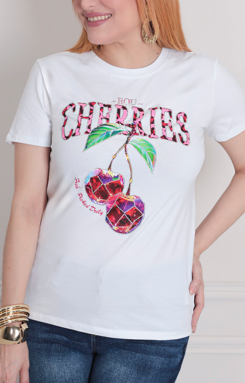 Blusa estampada cherry - BLUSAS REGULAR Boutiquemirel 