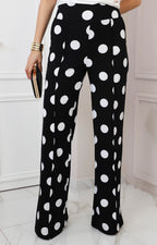 Pantalón negro con polka dots