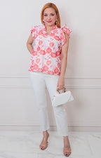 B*4-26*ENTRO*T30246*NARANJA ESTAMPADO - BLUSAS REGULAR Boutiquemirel 