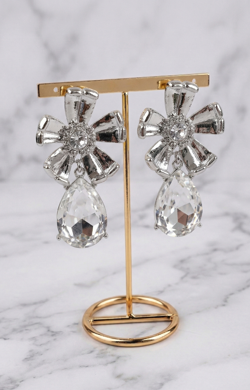 Aretes Brillantes Flor - ARETES Boutiquemirel 
