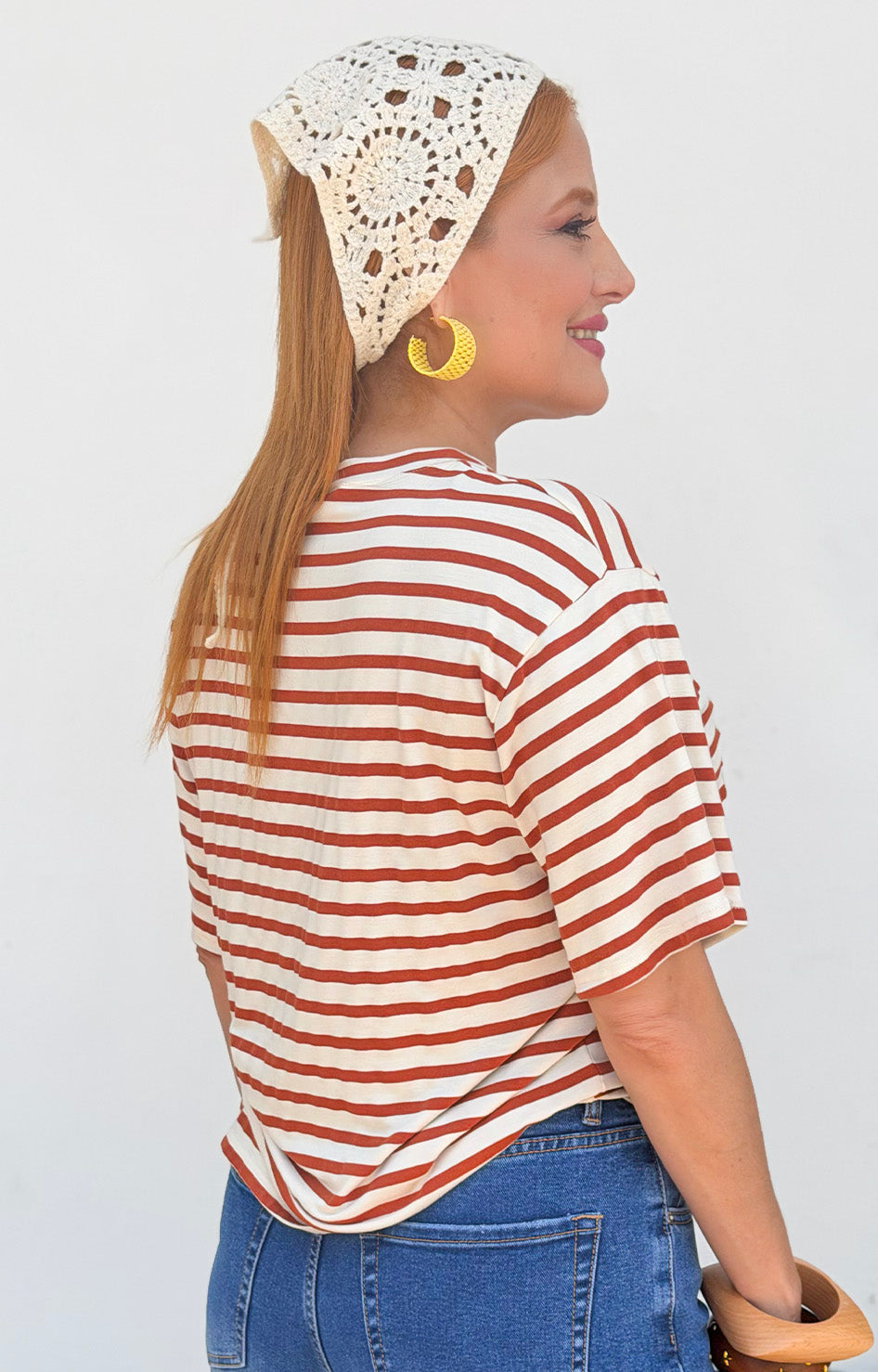 Blusa beige estampada - BLUSAS REGULAR Boutiquemirel 