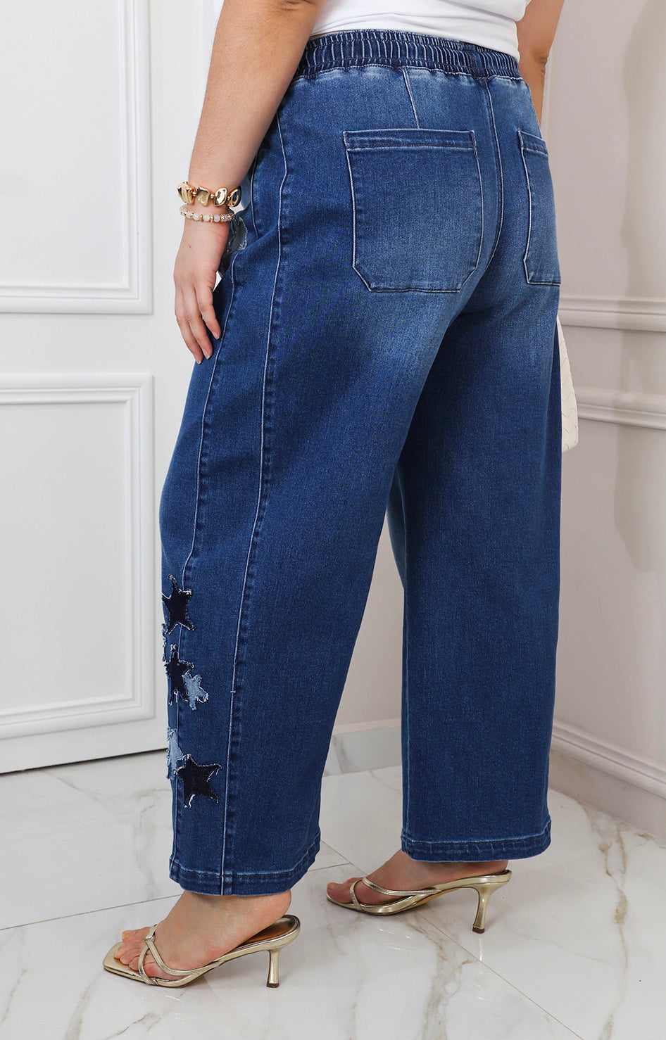 Pantalón de mezclilla con estrellas