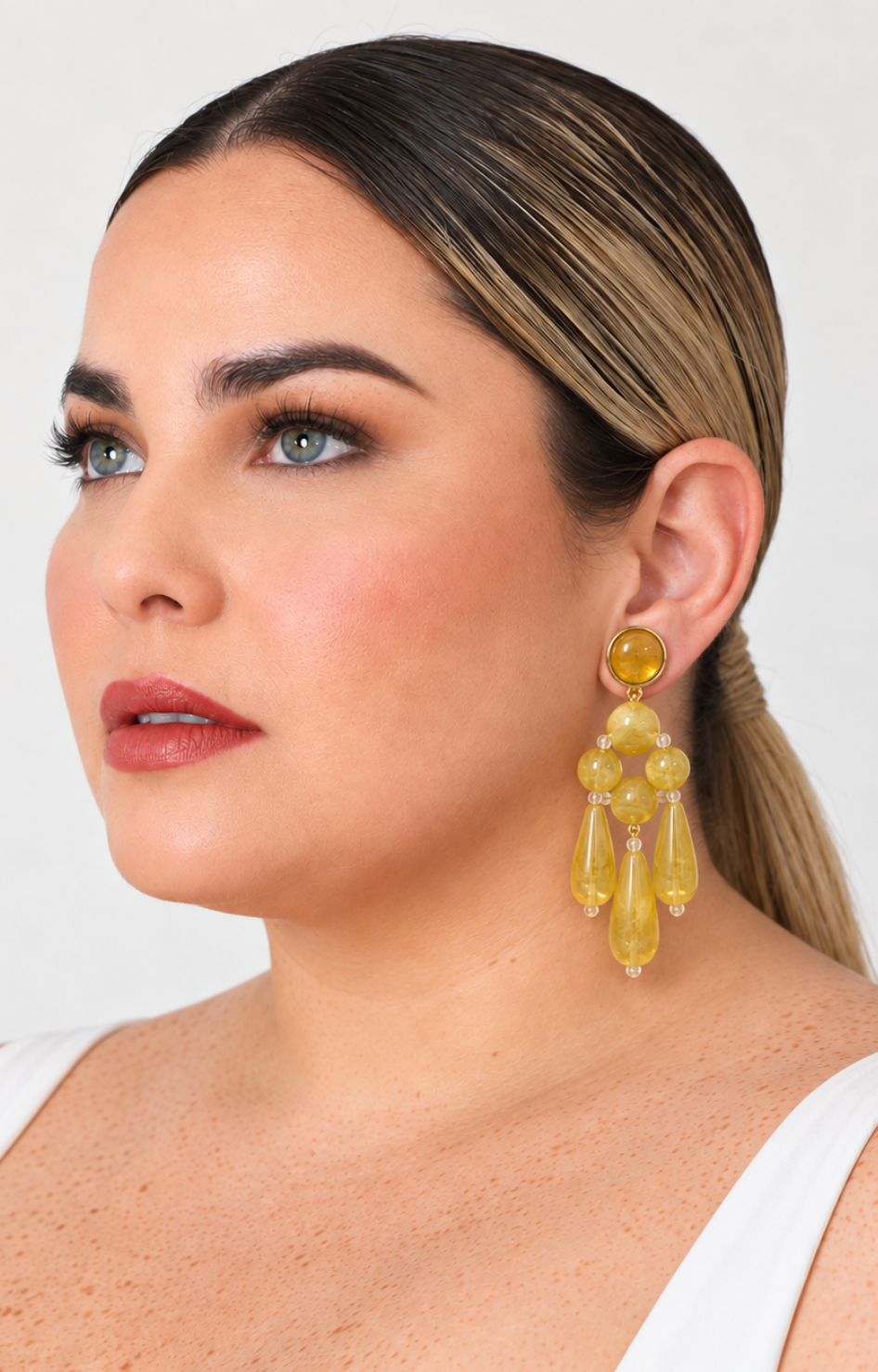 Aretes colgantes de gotas