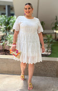 Vestido blanco bordado