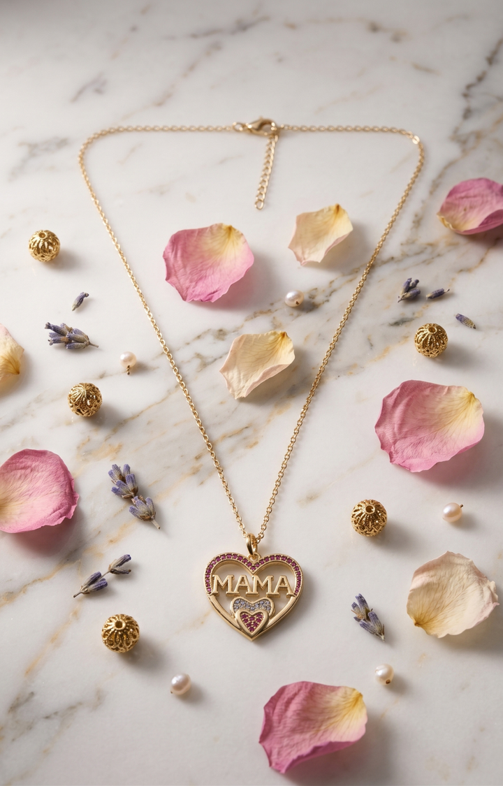 Collar Corazón MAMA - COLLARES CHAPA Boutiquemirel 