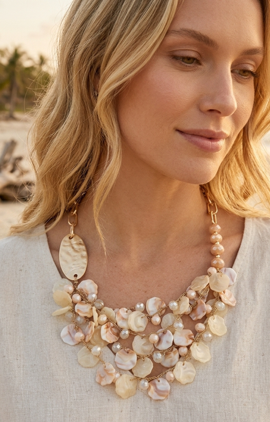 Collar Multicapa de Nácar y Perlas - COLLARES Boutiquemirel 
