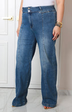 Pantalón de mezclilla tiro alto