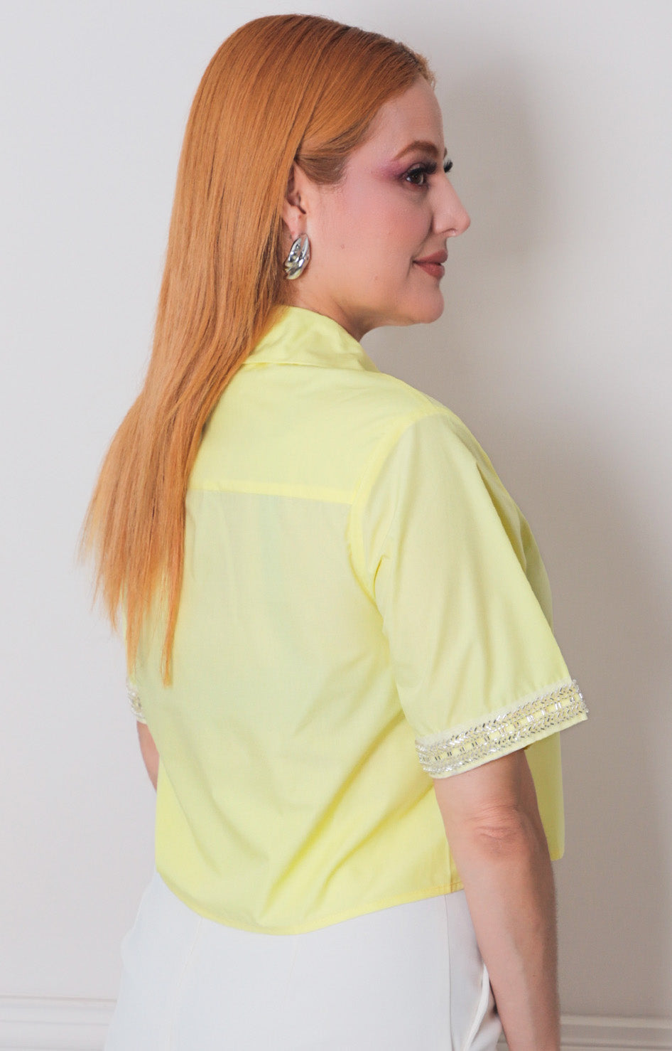 Blusa lisa con brillo - BLUSAS REGULAR Boutiquemirel 
