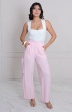 Pantalòn rosa amplio - PANTALON REGULAR Boutiquemirel 