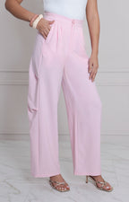 Pantalòn rosa amplio - PANTALON REGULAR Boutiquemirel 