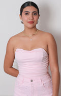 Blusa rosa strapless - BLUSAS REGULAR Boutiquemirel 