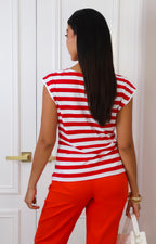 Blusa a rayas con moño