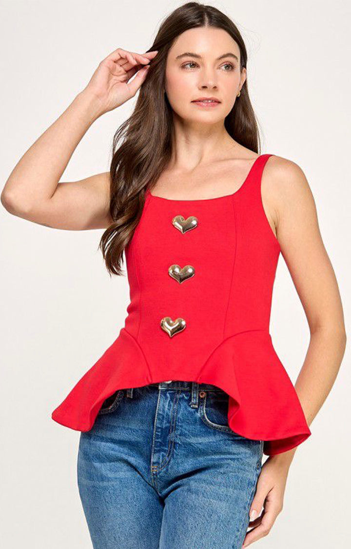 Blusa roja de tirantes - BLUSAS REGULAR Boutiquemirel 