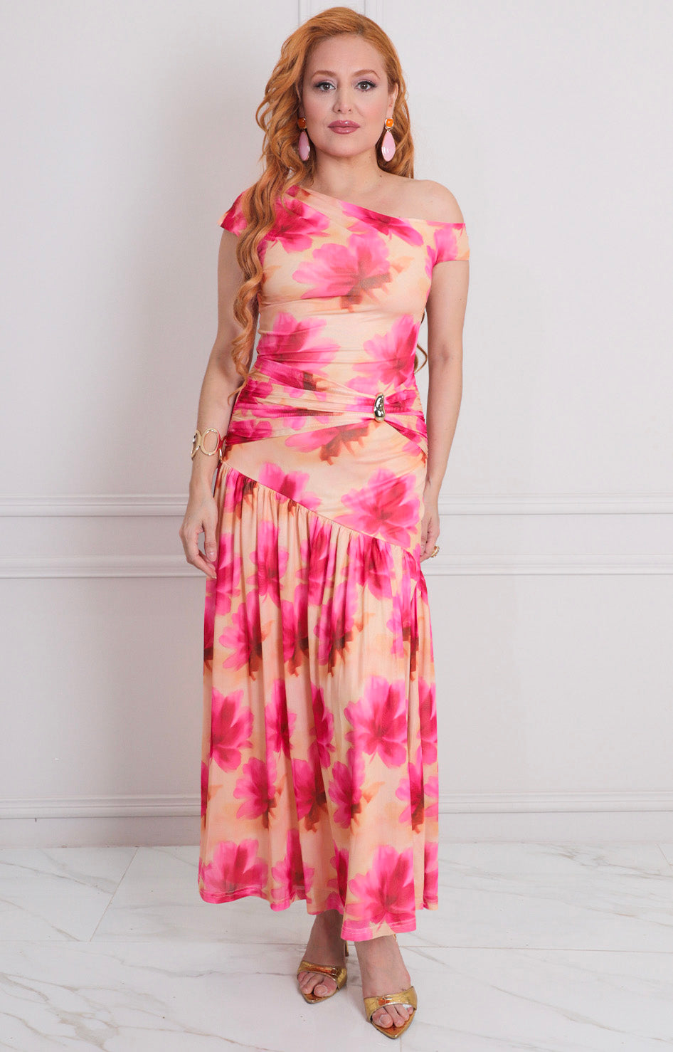 Vestido corto estampado - VESTIDO LARGO REGULAR Boutiquemirel 