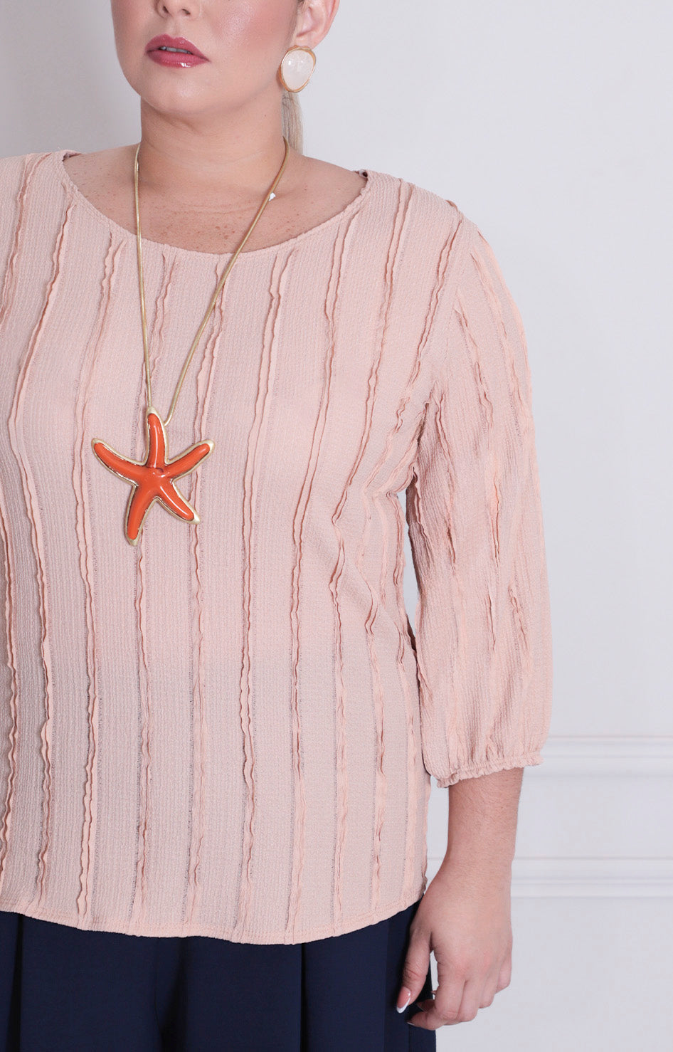 B*3-26*FUEGO*8550*BEIGE - BLUSAS CURVY Boutiquemirel 