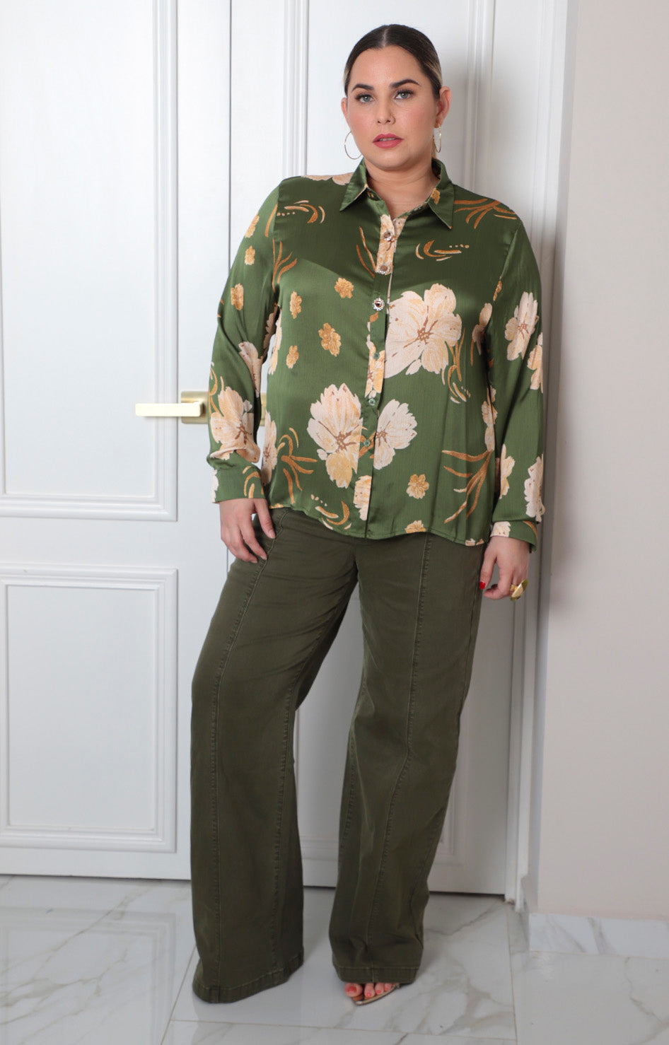 Blusa con estampado floral