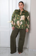 Blusa con estampado floral