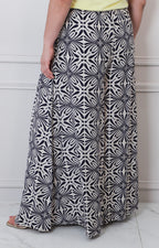 Pantalon azul marino estampado - PANTALON CURVY Boutiquemirel 