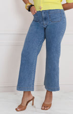 Pantalòn de mezclilla recto