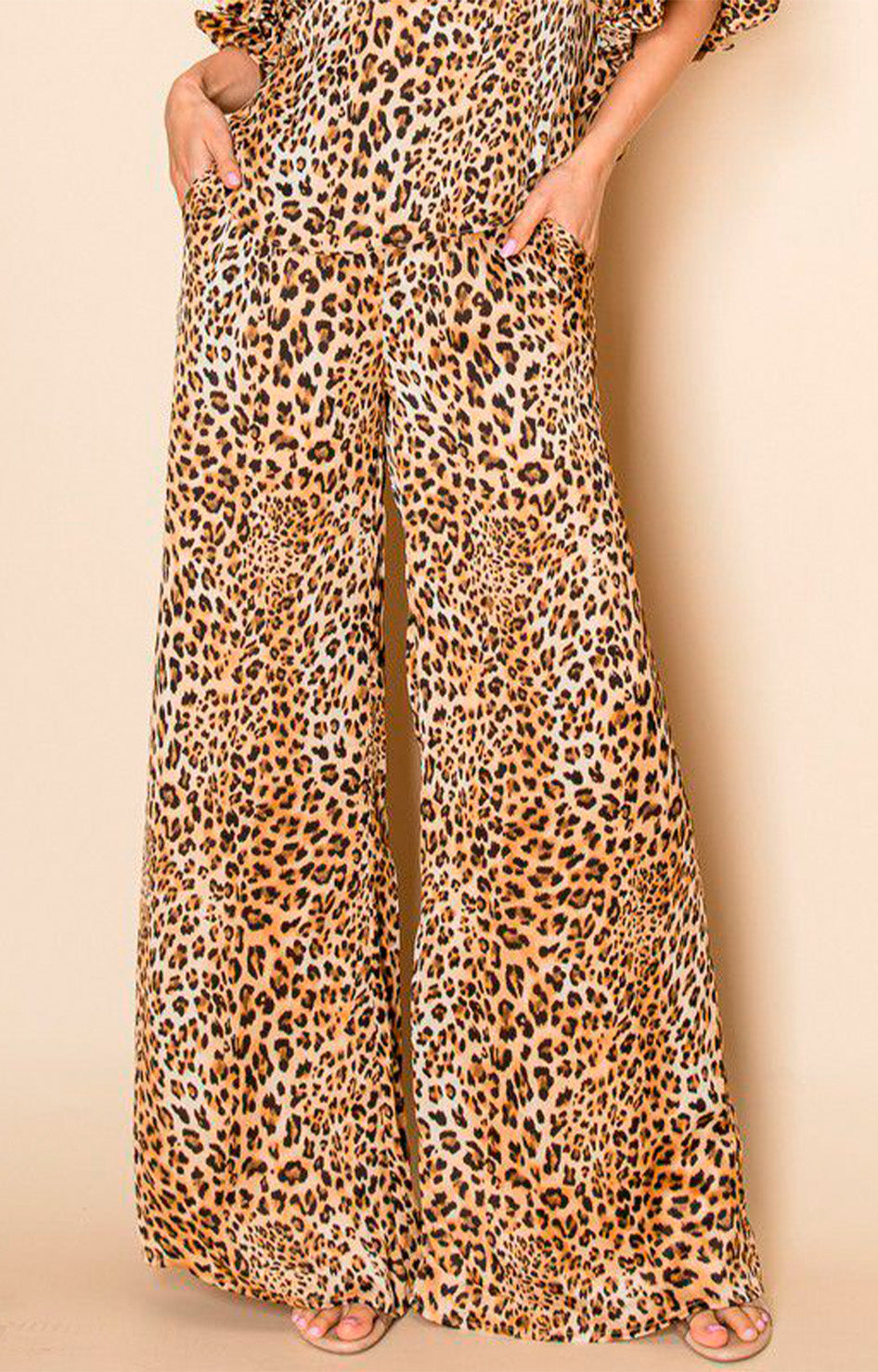 Conjutno beige estampado