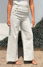 Pantalòn blanco estampado - PANTALON REGULAR Boutiquemirel 
