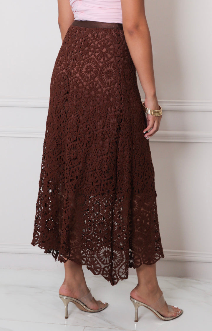 F*3-26*TABA*P-07*CAFE - FALDA REGULAR Boutiquemirel 