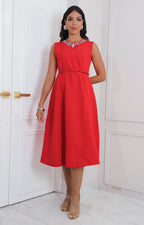 Vestido largo rojo