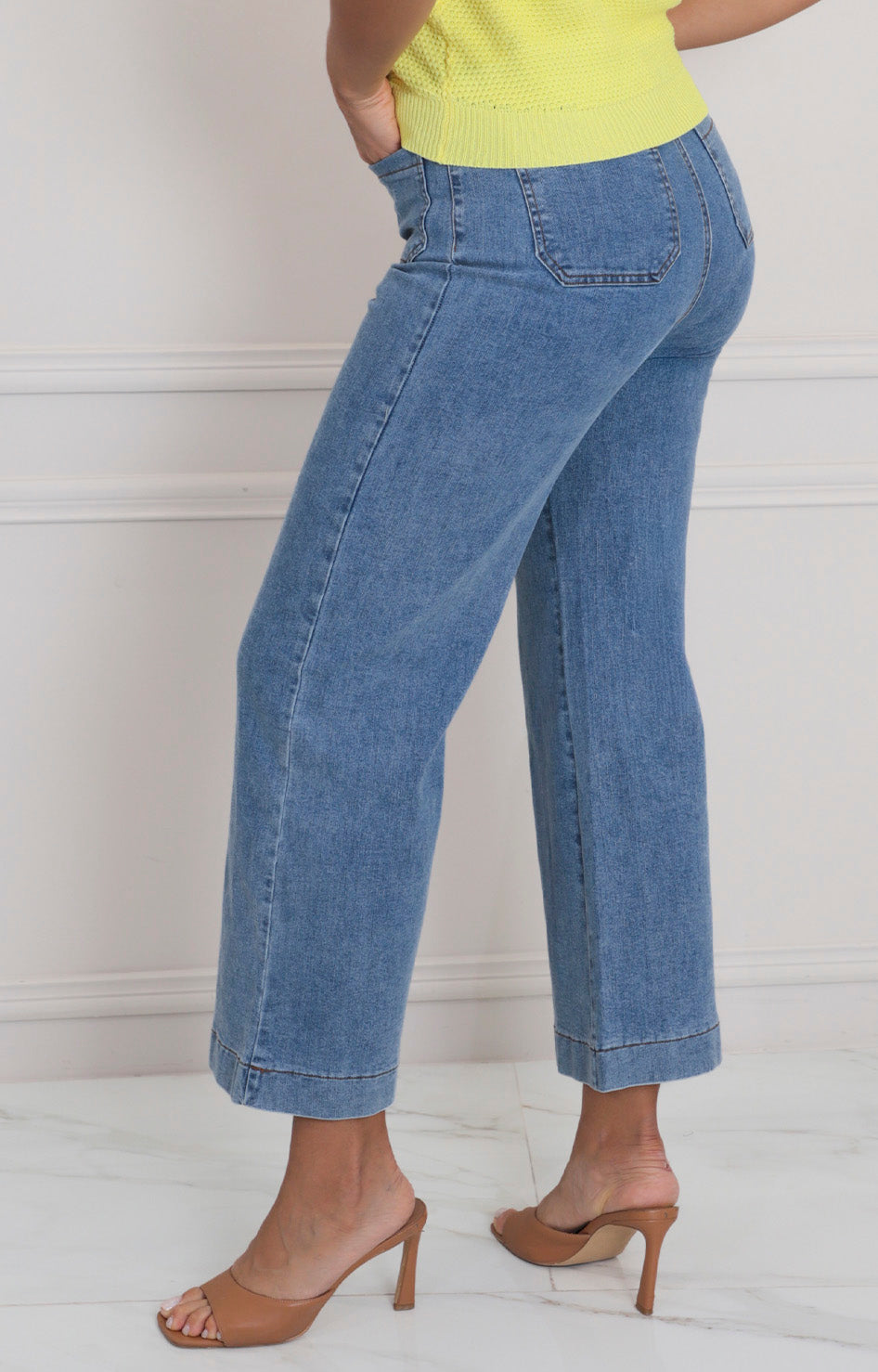 Pantalòn de mezclilla recto