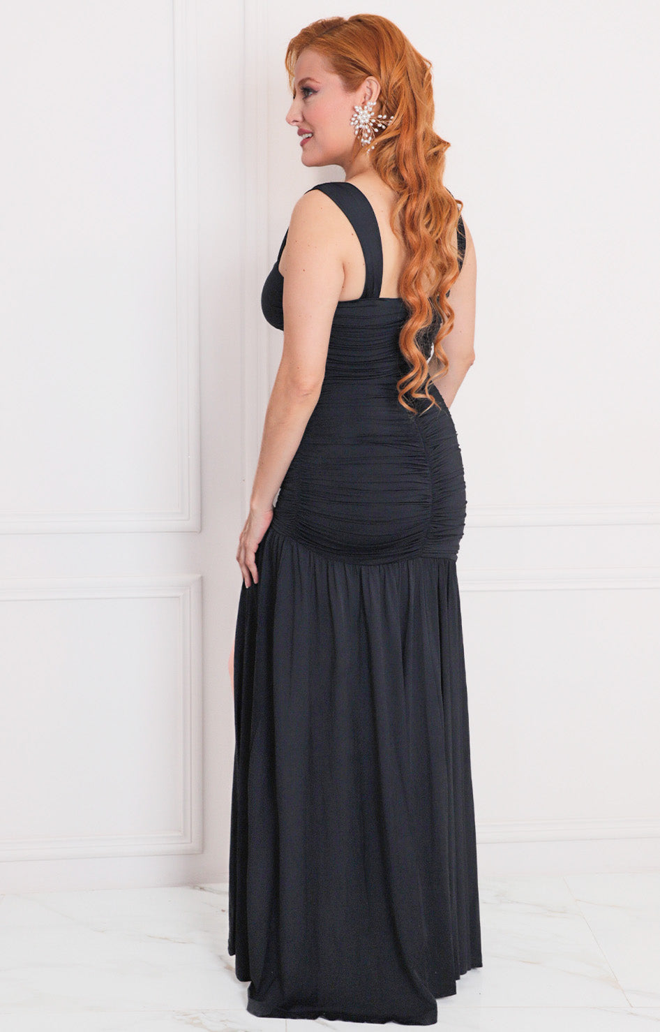 Vestido negro de tirantes - VESTIDO LARGO REGULAR Boutiquemirel 