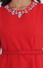 Vestido largo rojo