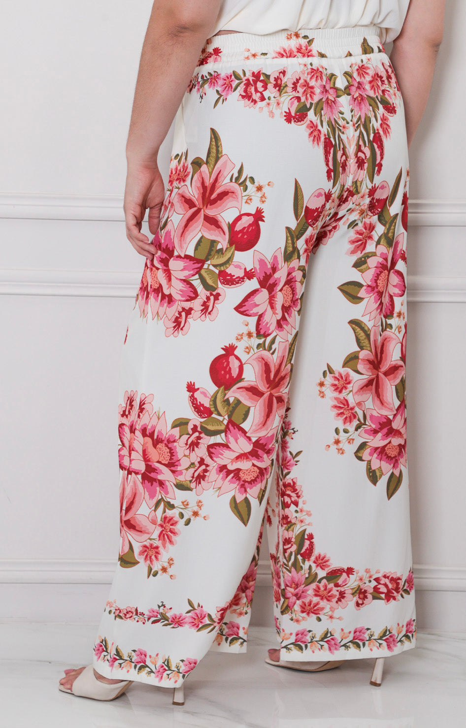 Pantalón beige estampado - PANTALON CURVY Boutiquemirel 