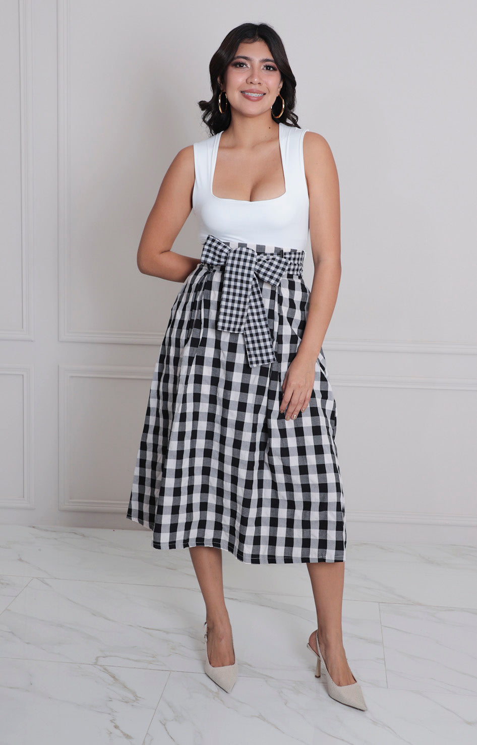Falda negra estampada - FALDA REGULAR Boutiquemirel 