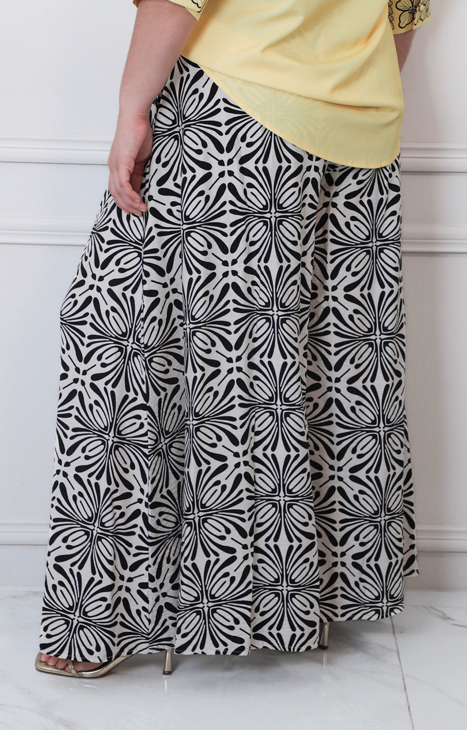 Pantalon azul marino estampado - PANTALON CURVY Boutiquemirel 