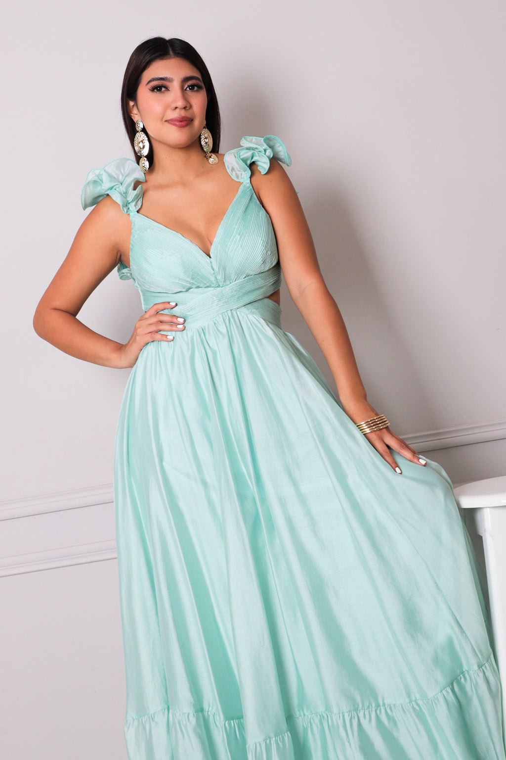 Vestido largo asimétrico - VESTIDO LARGO REGULAR Boutiquemirel 