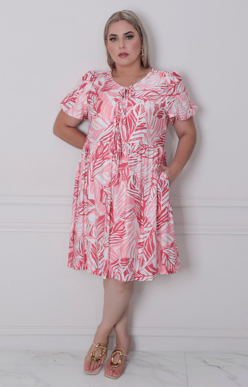Vestido rojo estampado - VESTIDO CORTO CURVY Boutiquemirel 