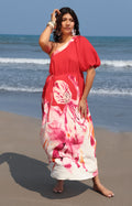 V*3-26*BIGHIT*HD3420*ROJO ESTAMPADO - VESTIDO LARGO REGULAR Boutiquemirel 