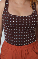 Panty blusa con detalles metálicos
