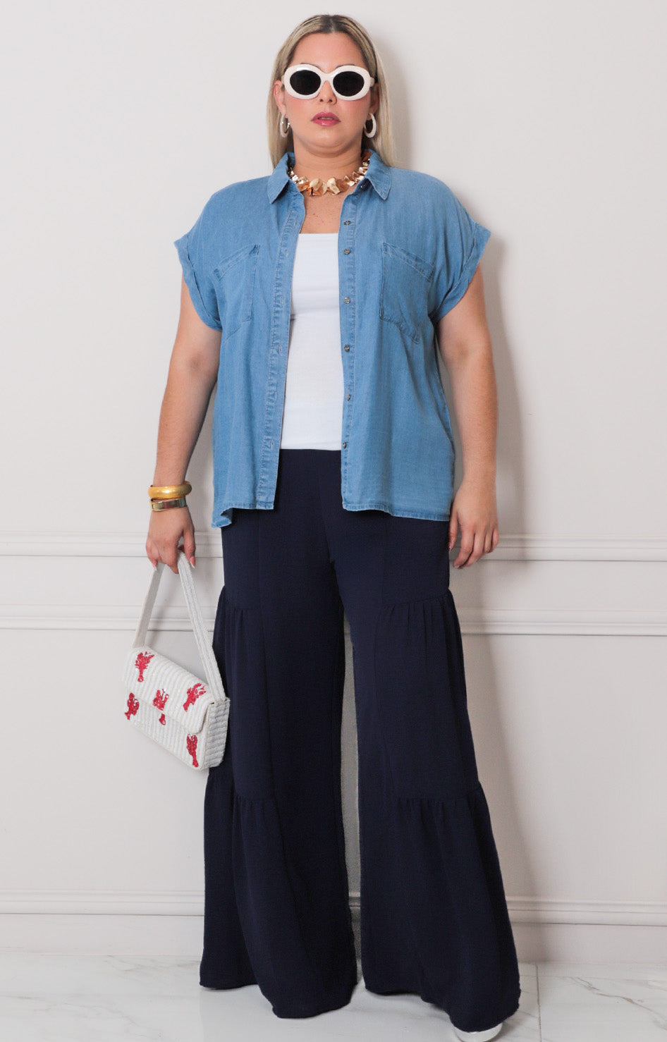 Blusa de mezclilla - BLUSAS CURVY Boutiquemirel 