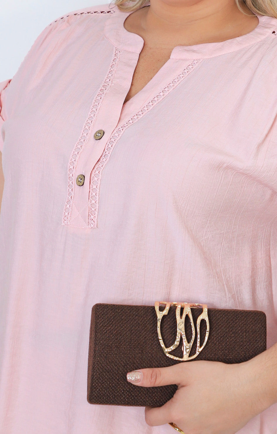 Blusa beige lisa