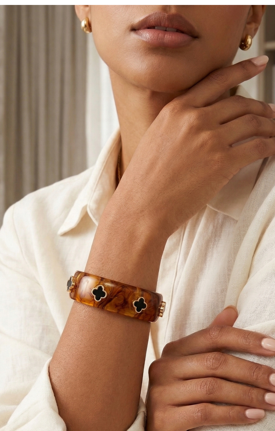 Brazalete con tréboles - PULSERAS Boutiquemirel 