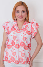B*4-26*ENTRO*T30246*NARANJA ESTAMPADO - BLUSAS REGULAR Boutiquemirel 