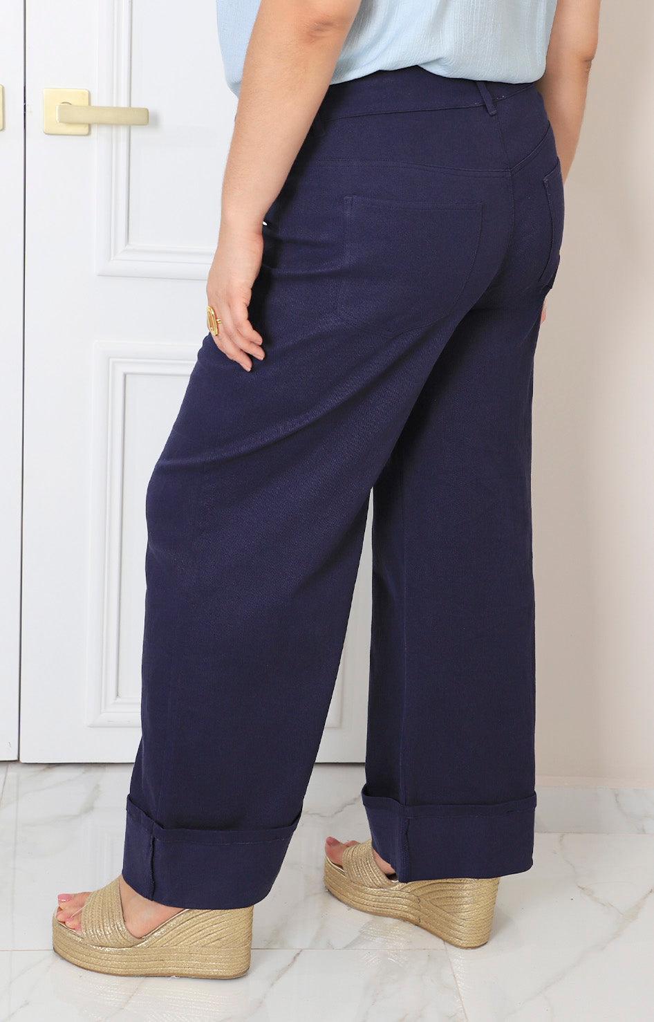 Pantalòn azul marino recto