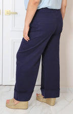 Pantalòn azul marino recto