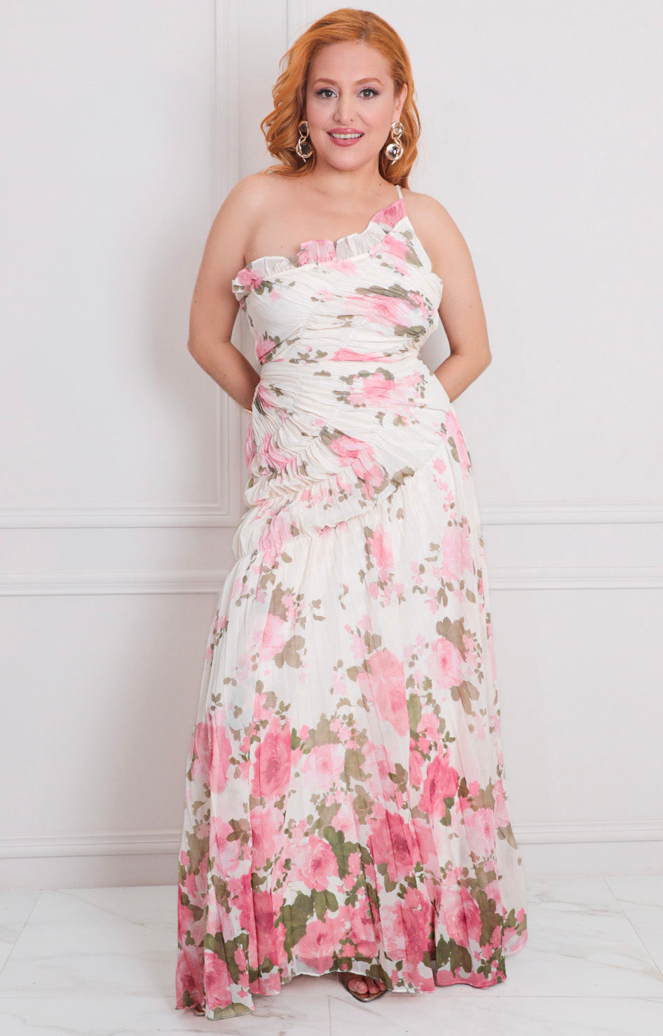 Vestido asimétrico con estampado - VESTIDO LARGO REGULAR Boutiquemirel 