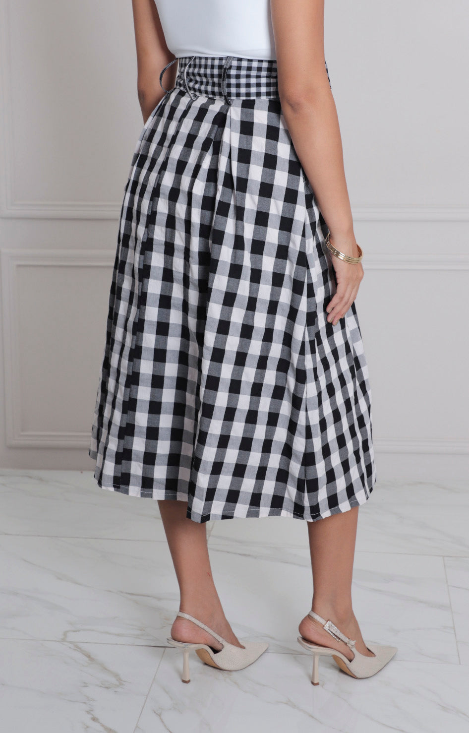Falda negra estampada - FALDA REGULAR Boutiquemirel 