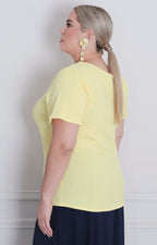 Blusa lisa con textura - BLUSAS CURVY Boutiquemirel 