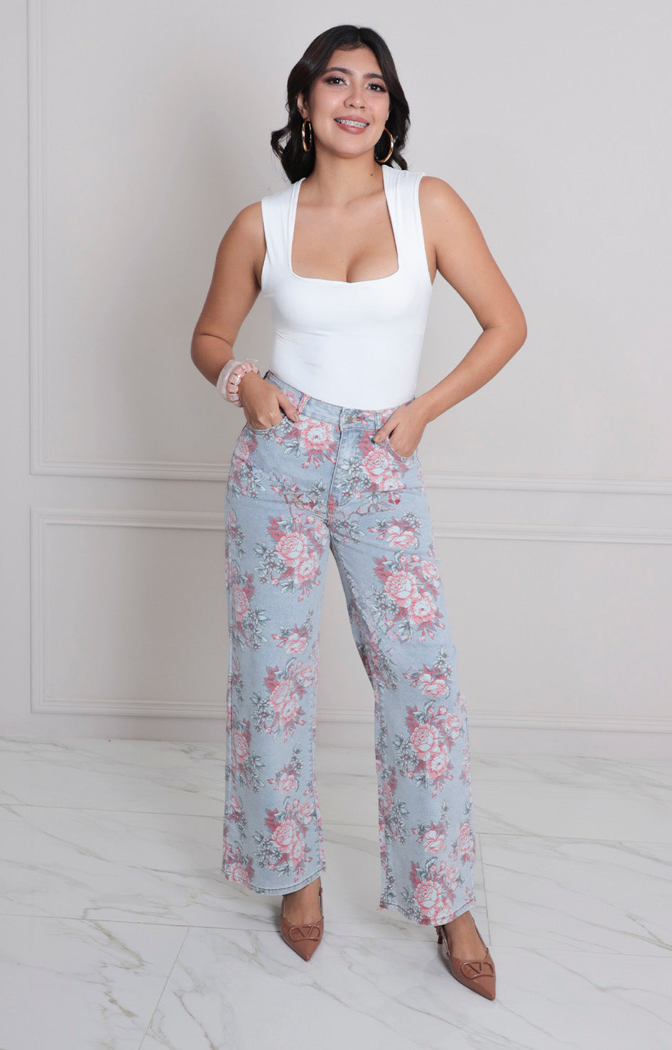 Pantalòn estampado - PANTALON MEZCLILLA REGULAR Boutiquemirel 