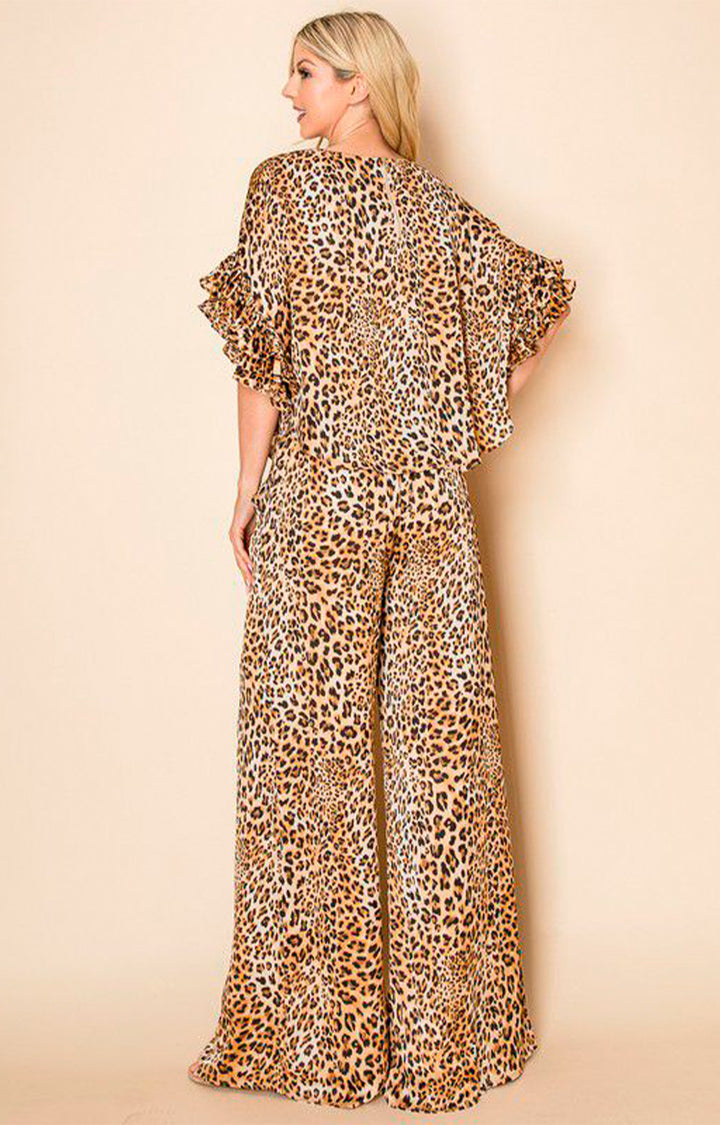 Conjutno beige estampado