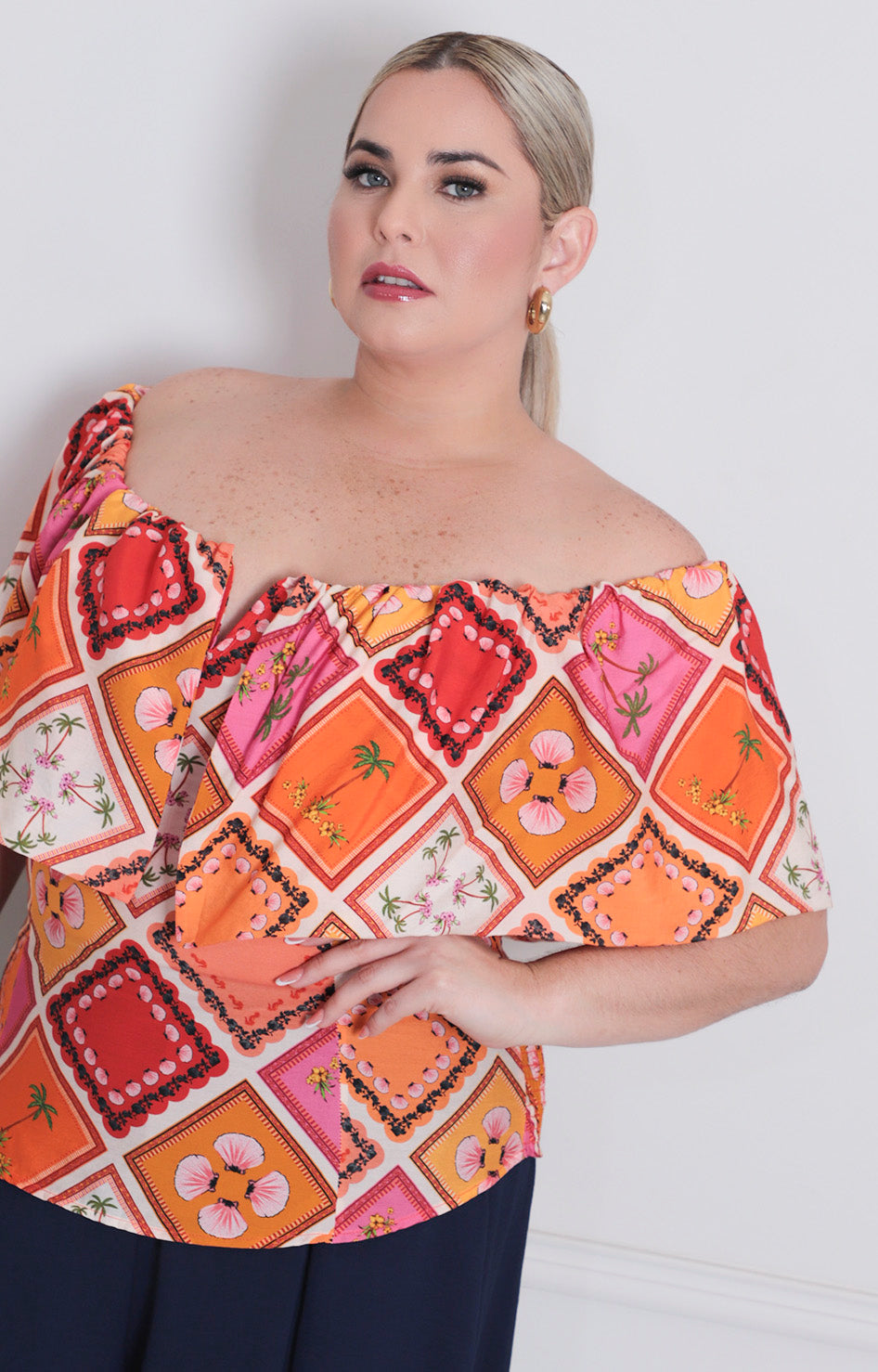 B*3-26*VERXY*JT0570-1*AQUA ESTAMPADO - BLUSAS CURVY Boutiquemirel 